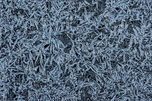texture blue frosty pattern on black glass seamless