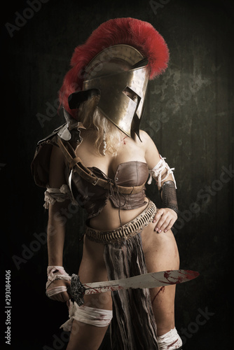 Obraz na płótnie woman gladiator