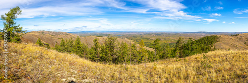 Nuraly mountain range near Zyuratkul national park. Nuraly mountain range is located on the border of the Bashkortostan republic and Chelyabinsk region. Bashkortostan, South Ural, Russia