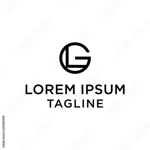 initial letter logo GL, LG logo template 