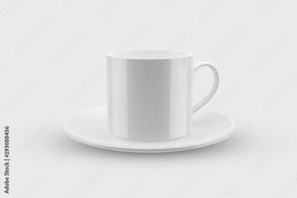 3d illustration Realistic mug mock up template Easy to change colors 3d illustration Realistic mug mock up template Easy to change colors