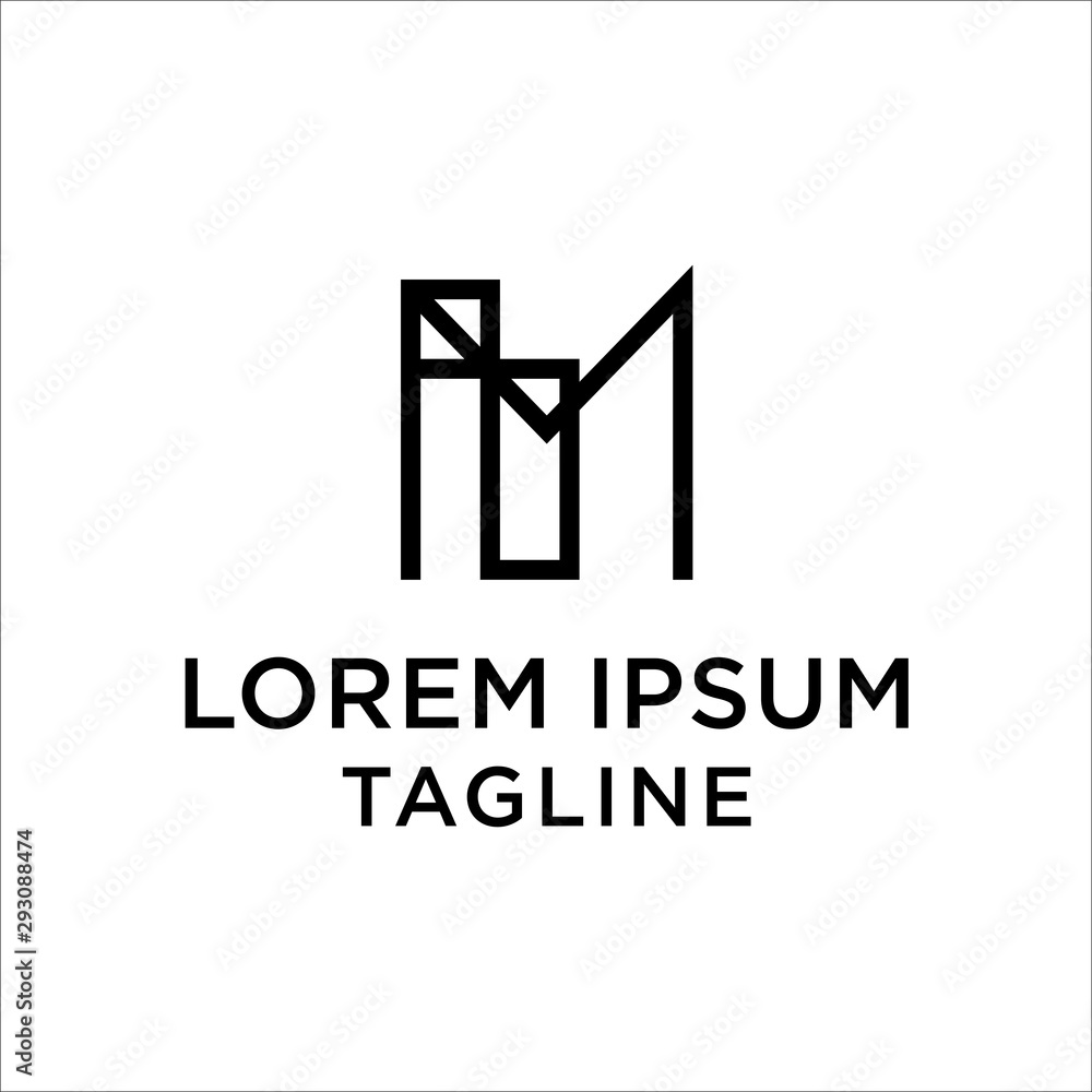 initial letter logo IM, MI logo template initial letter logo IM, MI logo template