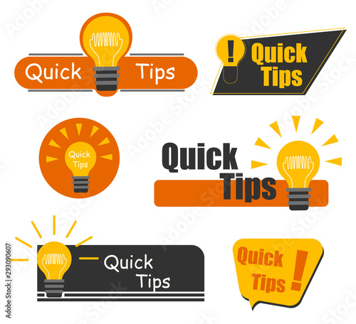 Quick tips, hint, tooltip for website. 