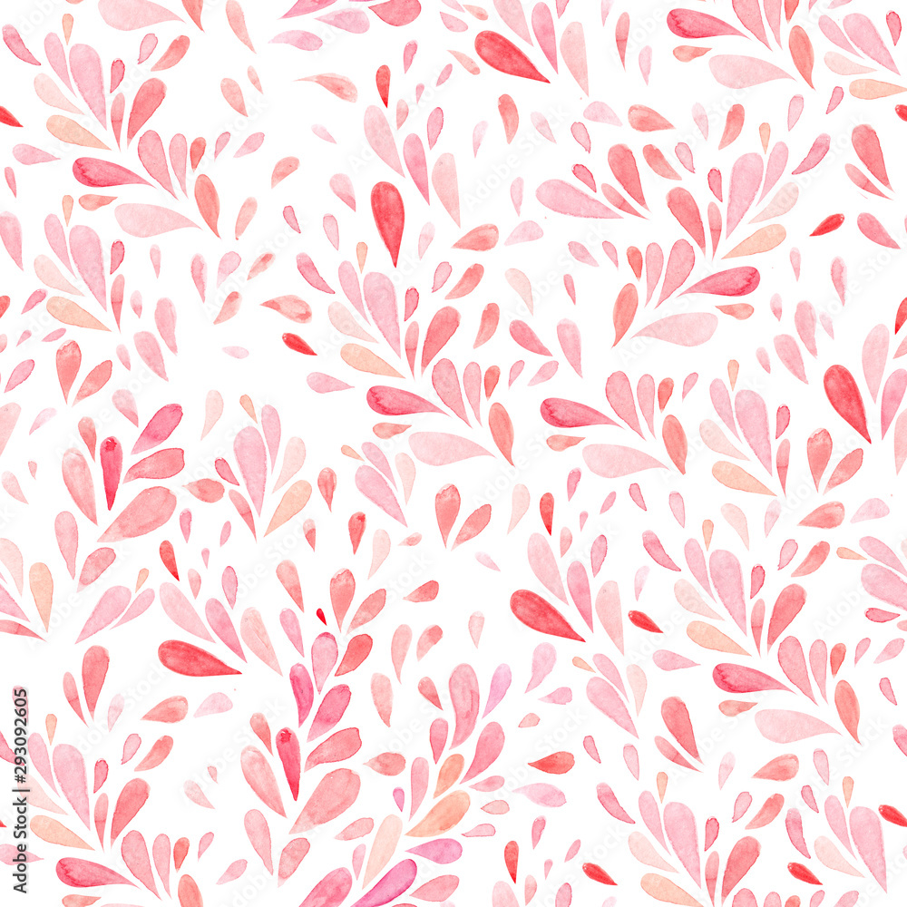 hand drawn watercolor objects seamless pattern hand drawn watercolor objects seamless pattern