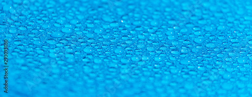 Raindrops on a tent as an abstract background