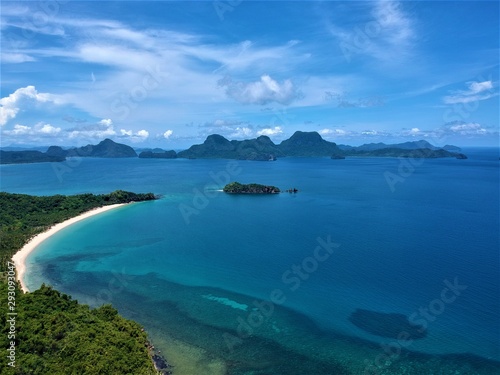 The ocean and tropical islands. El Nido, Palawan Island, Philippines