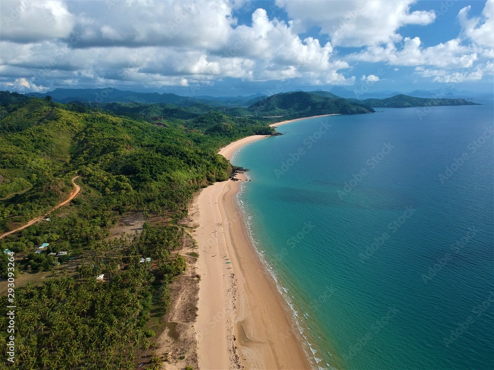 Paradise beach in the tropical island. El Nido, Palawan Island, Philippines Paradise beach in the tropical island. El Nido, Palawan Island, Philippines