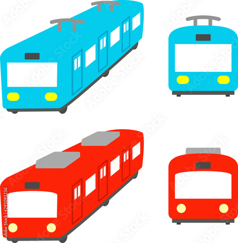 かわいい電車のイラストセット Stock Vector Adobe Stock かわいい電車のイラストセット Stock Vector Adobe Stock
