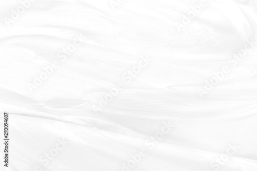 Soft cloth fabric curve abstract shape. Copy space white background © Topfotolia