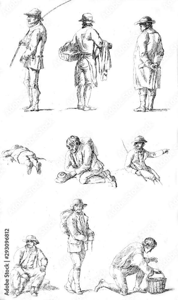 Obraz premium set of silhouettes