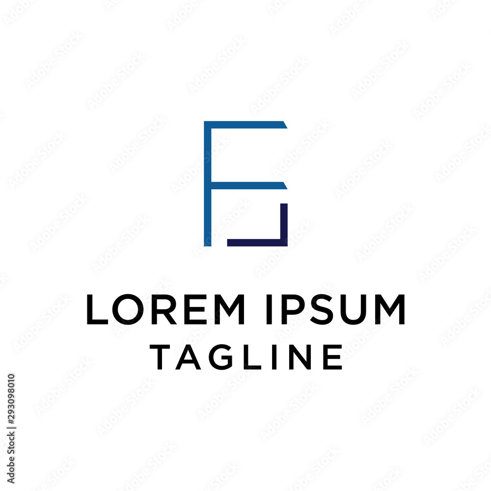 ef, EFP, FP, letter vector logo Design Template ef, EFP, FP, letter vector logo Design Template