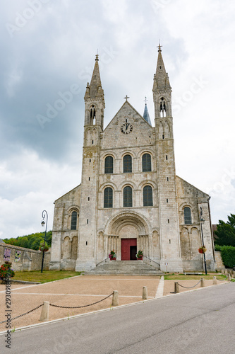 view of the historic Abbey of Saint-Georges in Boscherville in Upper Normandy