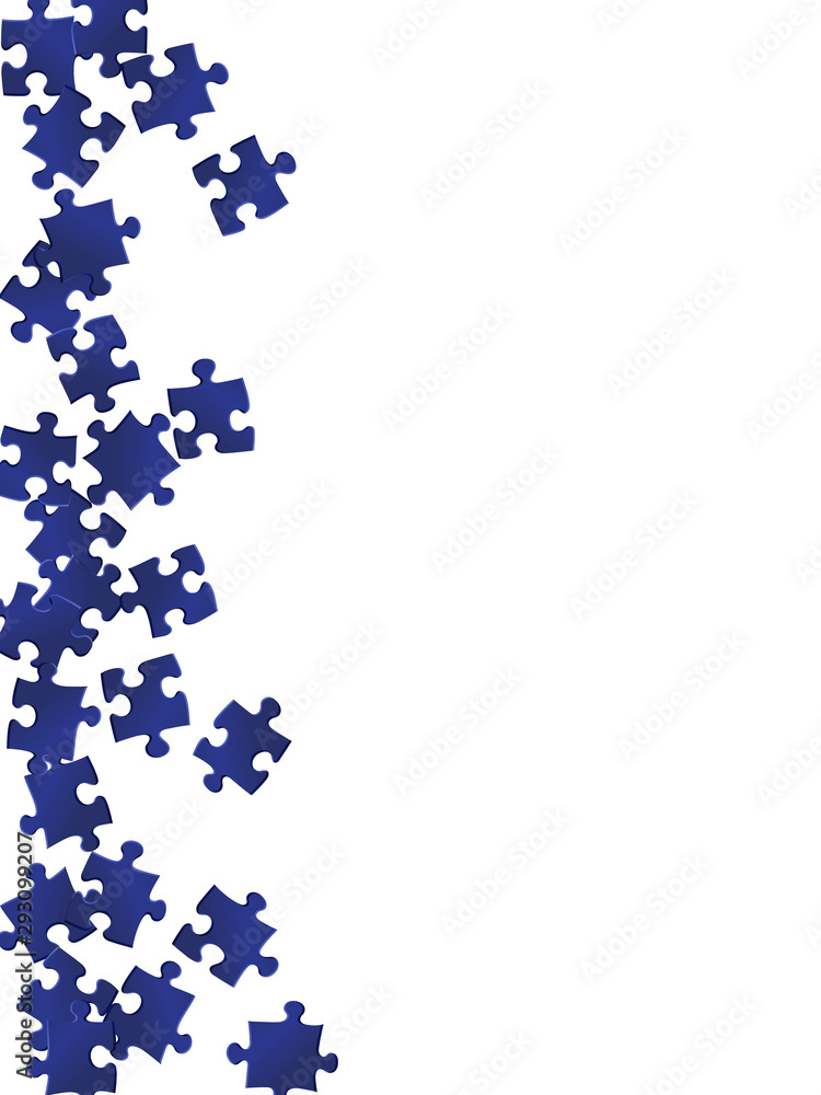Abstract teaser jigsaw puzzle dark blue pieces Abstract teaser jigsaw puzzle dark blue pieces