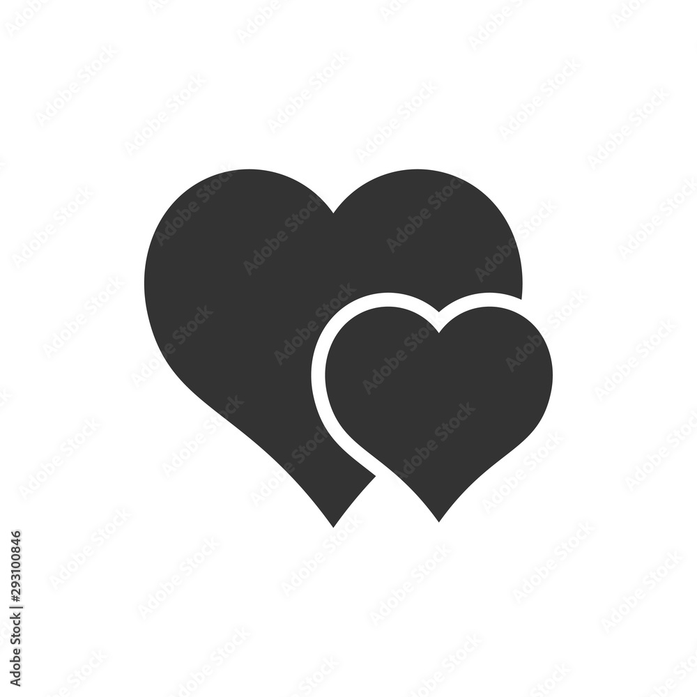 Love heart logo symbol icon vector illustration EPS 10