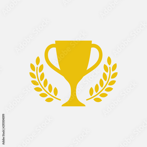 throphy icon vector, champions flat icon design illustrations, winner icon symbol
