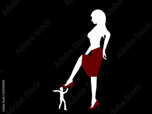 men and dominant women in business environment