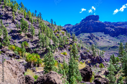 Soria Valley with beautiful landscape scenery - Canarian island Gran Canaria, Spain
