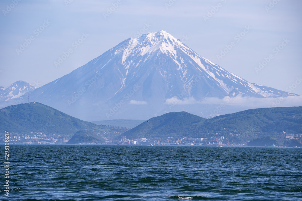Koryaksky volcano on the Kamchatka Peninsula, Russia