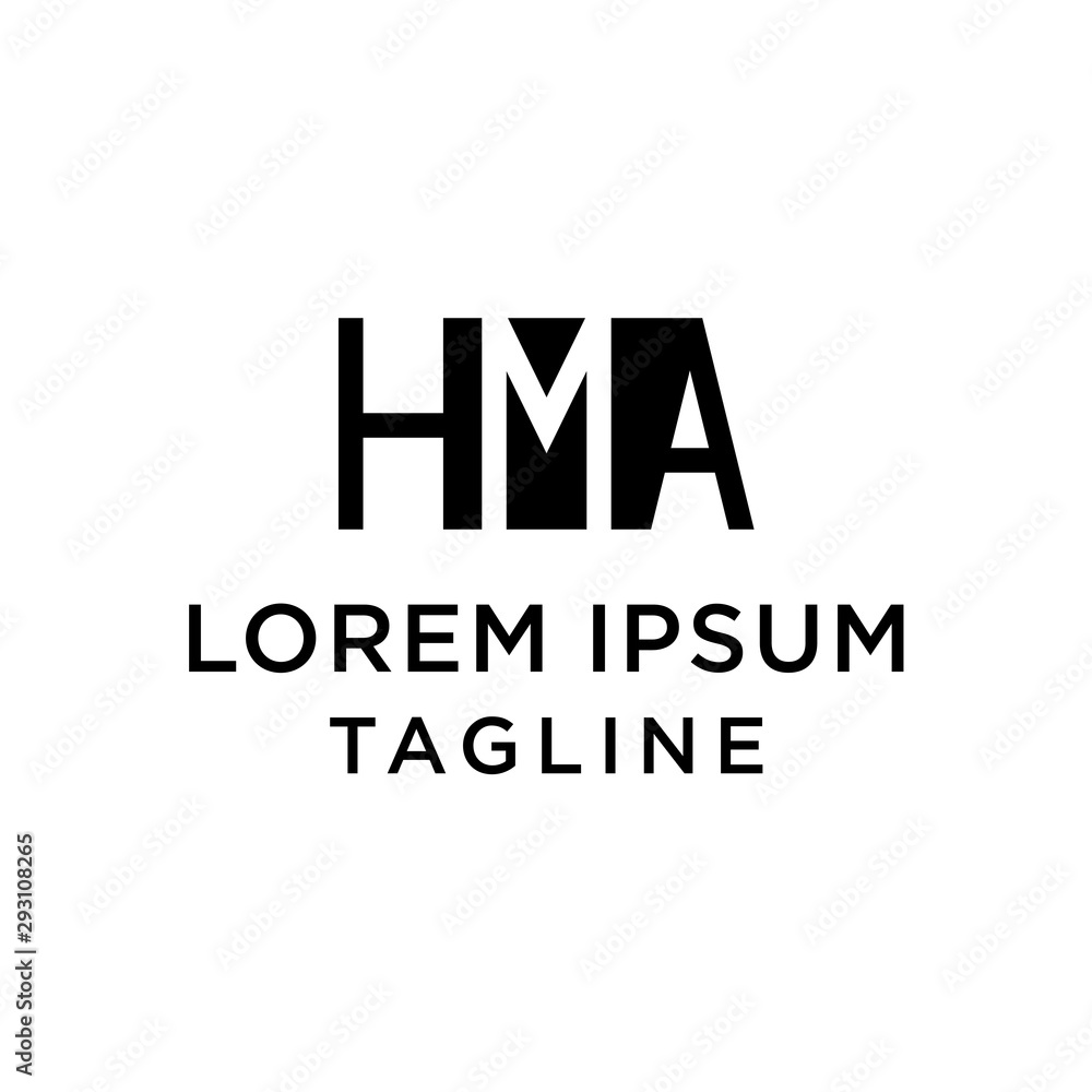 HMA Initial Logo Design Template HMA Initial Logo Design Template