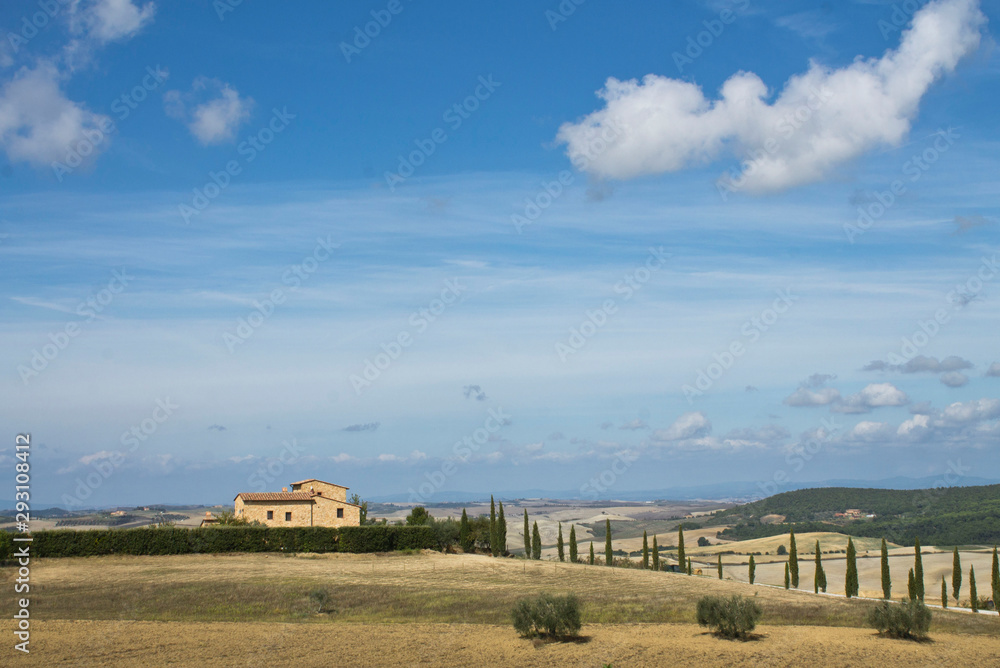 landscape of Tuscany in autumn landscape of Tuscany in autumn