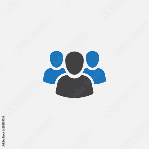 people icon, team leader icon, team leader icon illustration, team leader vector icon simple and modern. Flat symbol