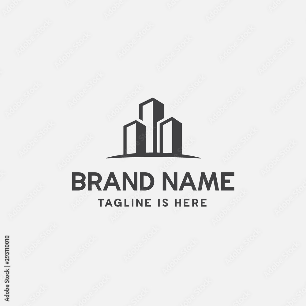 apartement logo design, building icon vector illustration, real estate icon