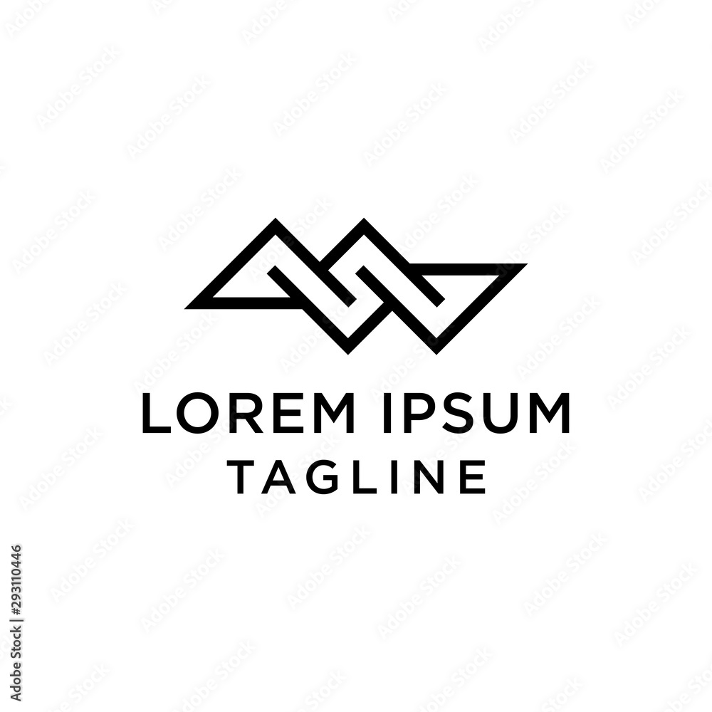 mw letter vector logo design template mw letter vector logo design template