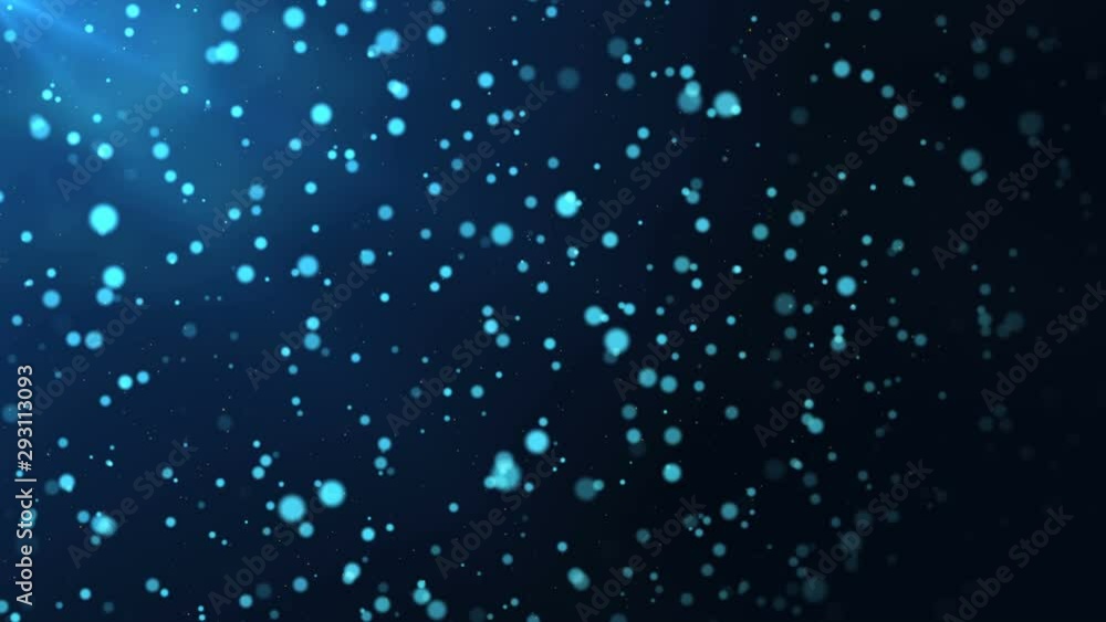 Abstract blue bokeh background, seamless loop. Abstract blue bokeh background, seamless loop.