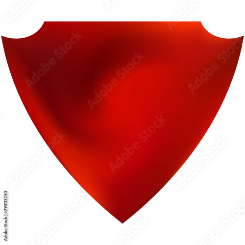 Gradient background in the form of a shield.