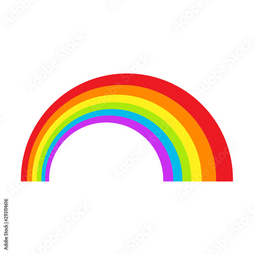 LGBT rainbow symbol icon. Gay pride, vector illustration.
