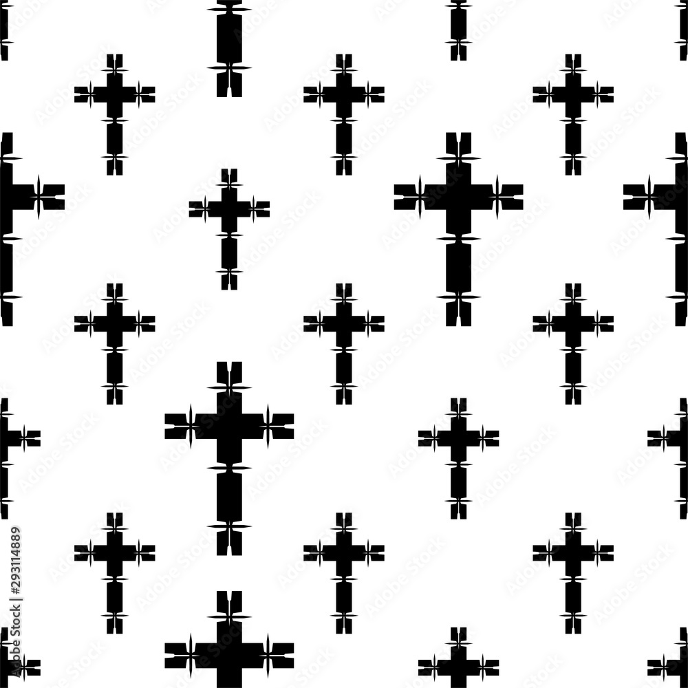 Christian Cross Seamless Pattern