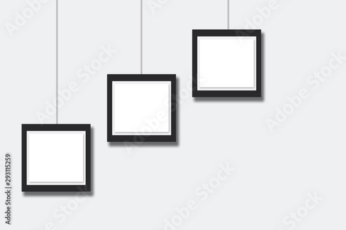 blank frame on the wall