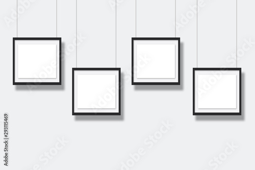 empty frames on the wall