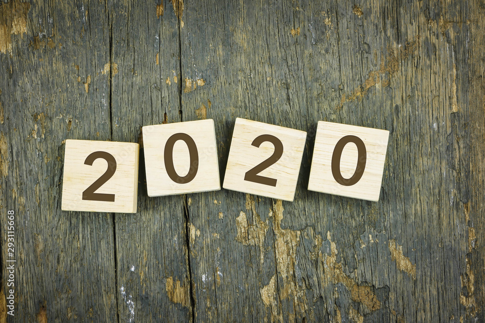 Fototapeta premium Happy 2020 new year, holiday and celebration concepts.