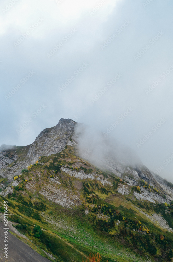 The mountains in Sochi, Russia