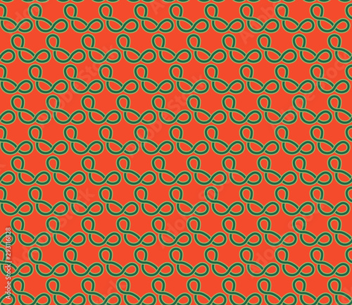 Vector abstract seamless pattern with knots. Textile background for package, cover, greeting cards.