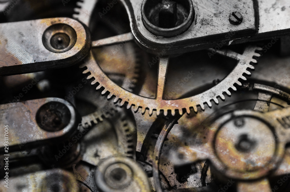Rusty old gear mechanism. For conceptual projects, for example, the collapse of the economy, crisis, etc. Design minimalism, Retro style. Rusty old gear mechanism. For conceptual projects, for example, the collapse of the economy, crisis, etc. Design minimalism, Retro style.
