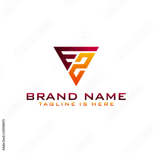 Letter EZ logo icon design template elements