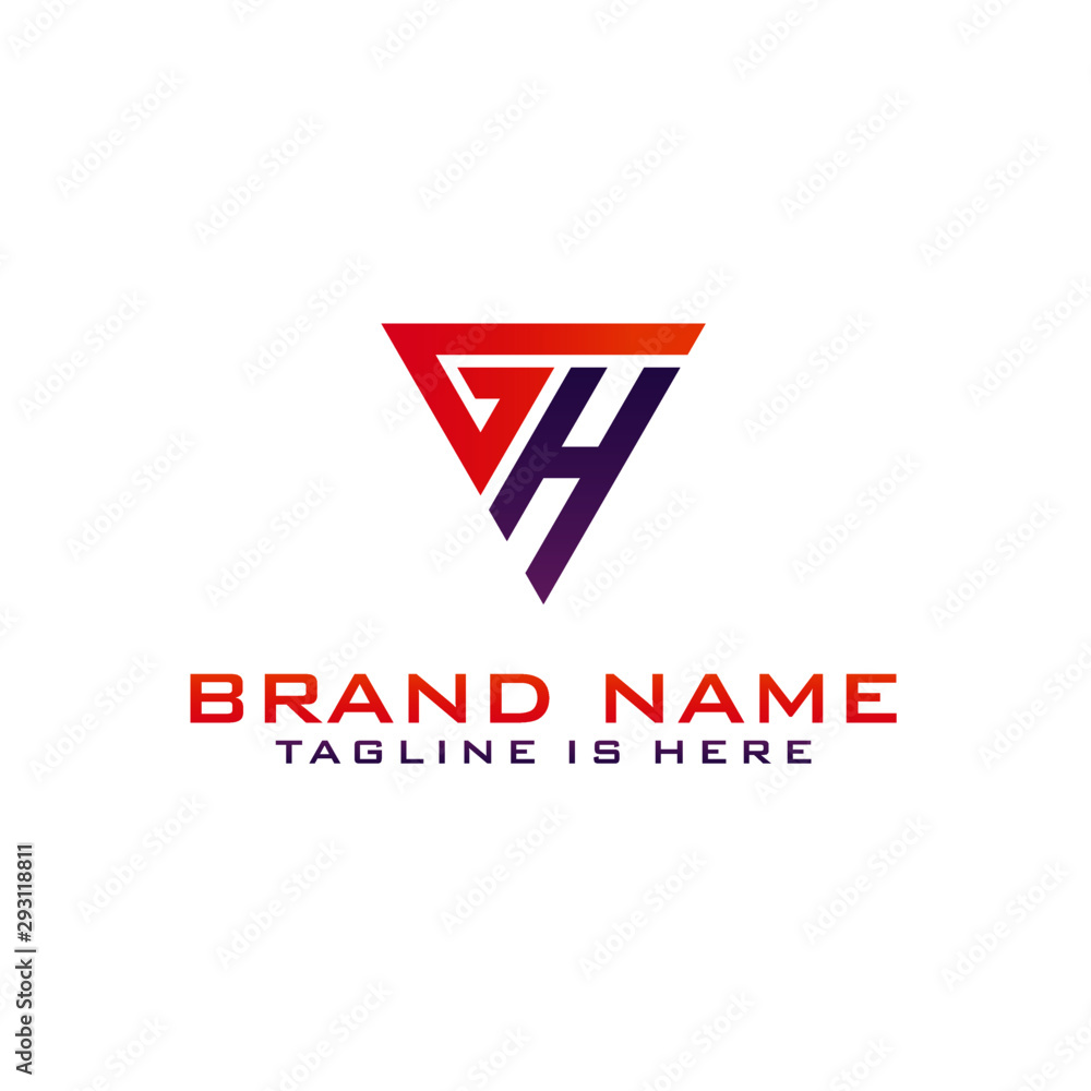 Letter GH logo icon design template elements Letter GH logo icon design template elements