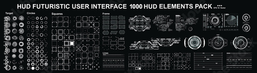 Sci-fi futuristic hud dashboard display virtual reality technology screen