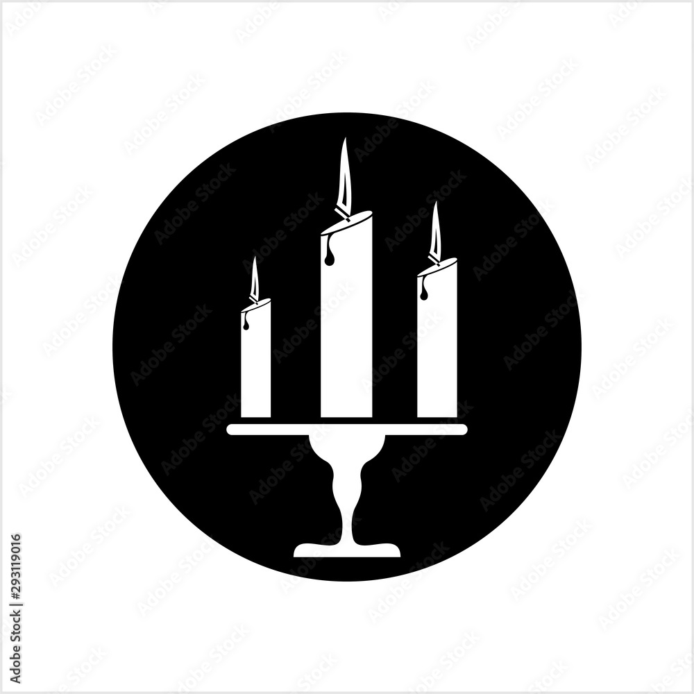 Candle Icon, Lit Candle Icon Candle Icon, Lit Candle Icon