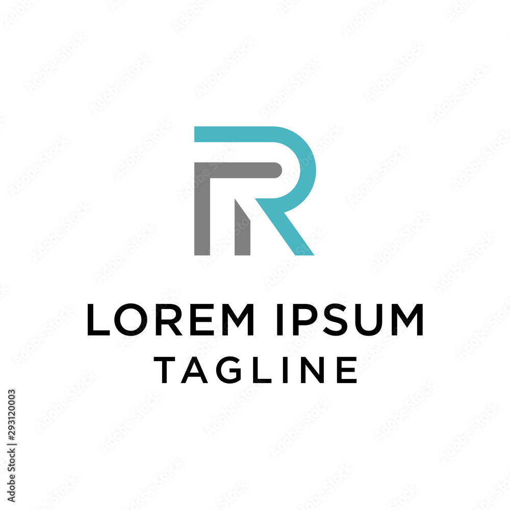 FR Logo Monogram Icon Vector Template Design Ilustration FR Logo Monogram Icon Vector Template Design Ilustration