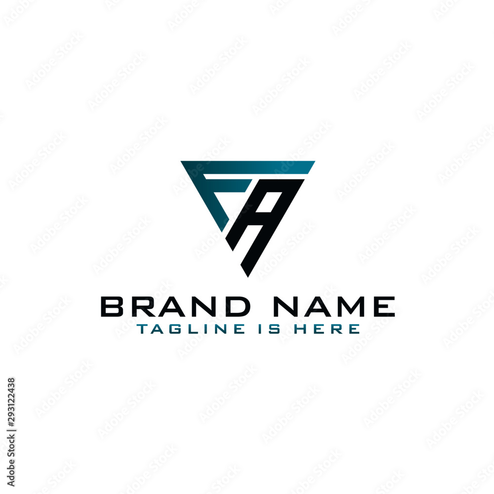 Letter FA logo icon design template elements Letter FA logo icon design template elements