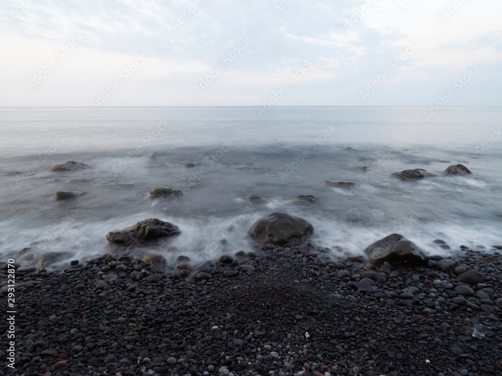 waves on the beach