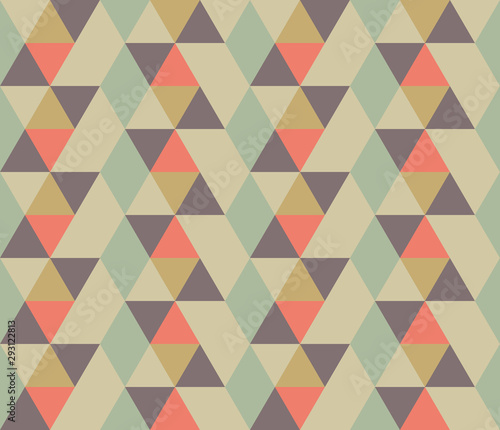 Abstract seamless triangle pattern. Background design for prints, textile, fabric, package, cover, greeting cards.