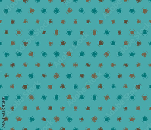 Seamless geometric pattern with stars. Textile printing, fabric, package, cover, greeting cards.