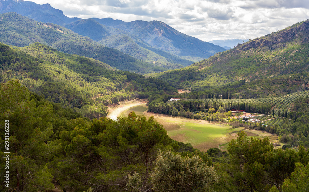 Landscape in the mountains. Cazorla national park.