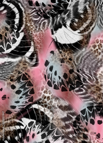Leopard Pattern. Leopard Print. Leopard Texture. Leopard background. Animal Skin For Textile Print, Wallpaper.Geometric And Ethnic Animal Texture Art Abstract Background. Scarf, Print, Fabric