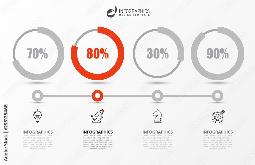 Infographic design template. Creative concept with 4 steps Infographic design template. Creative concept with 4 steps
