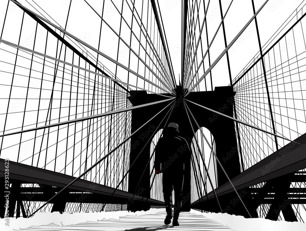 Obraz premium Background Bridge